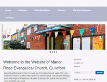 Tablet Screenshot of manorroadhall.org.uk